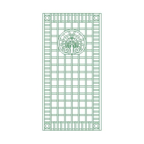 Carrés 10 cm avec rosace