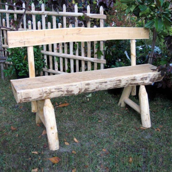 Banc en rondin